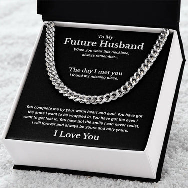 A Letter To My Future Husband - Cuban Link Chain - Gift Set - SLDDL0137
